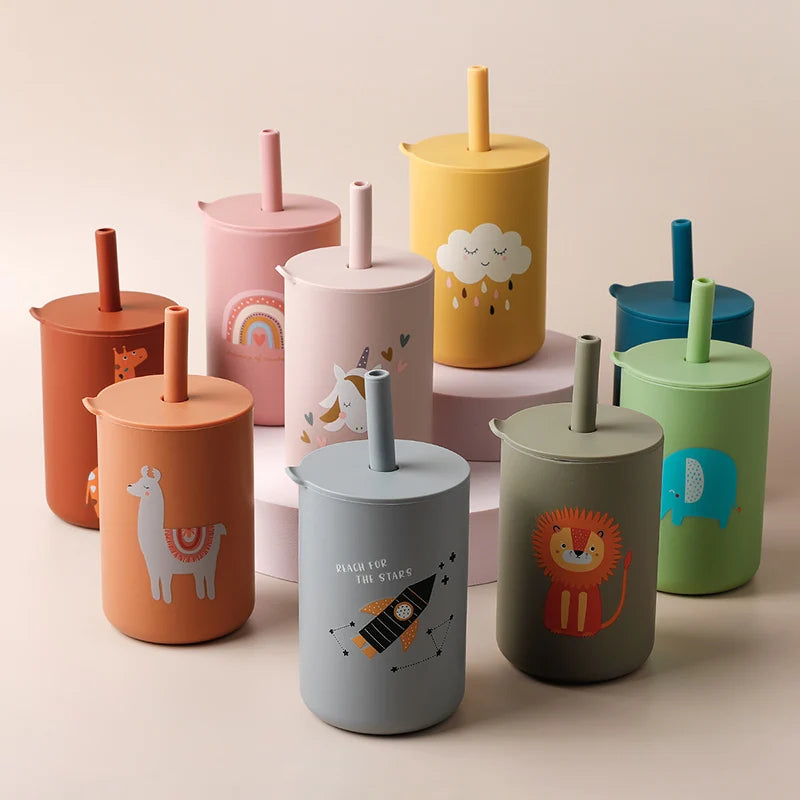 Silicone Baby Straw Cup