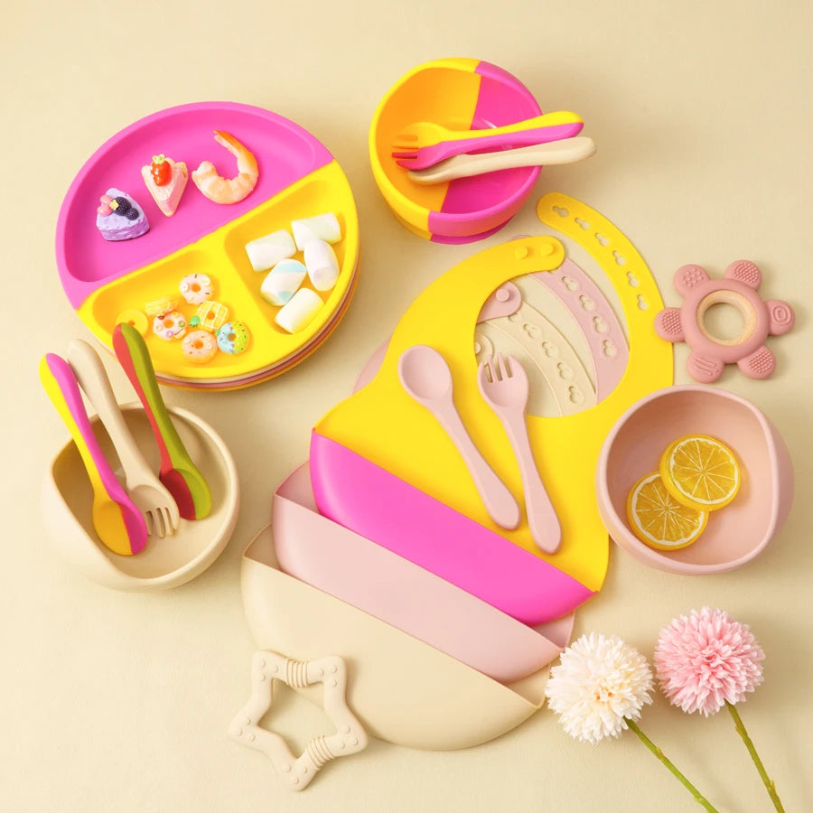 5-Piece Silicone Baby Tableware Set