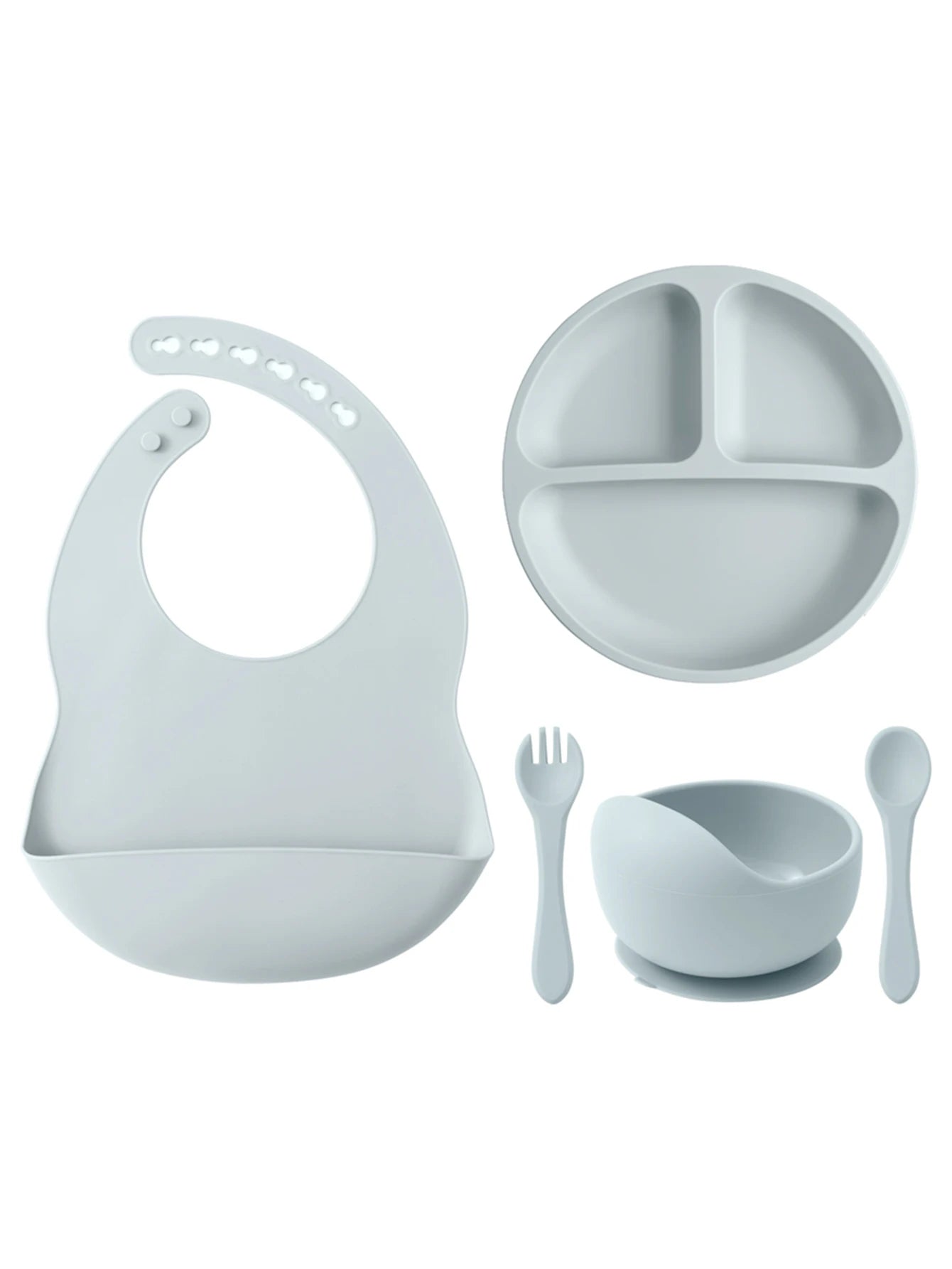 5-Piece Silicone Baby Tableware Set