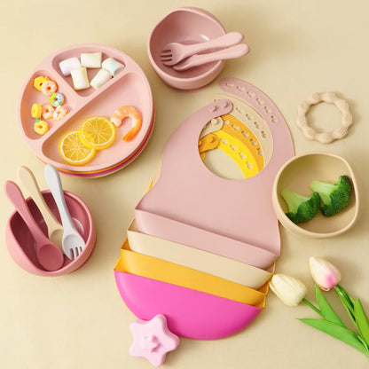 5-Piece Silicone Baby Tableware Set