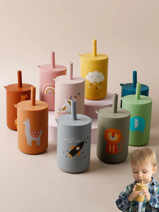 Silicone Baby Straw Cup