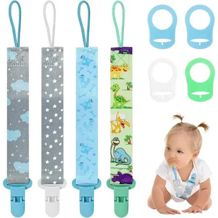 Set Baby Pacifier Clips